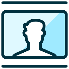 Composition Frame Man Icon from Ultimate Duotone Set