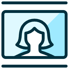 Composition Frame Woman Icon from Ultimate Duotone Set