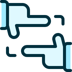 Composition Hand Frame Icon from Ultimate Duotone Set