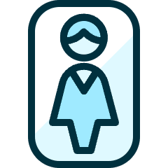 Composition Window Woman 1 Icon from Ultimate Duotone Set