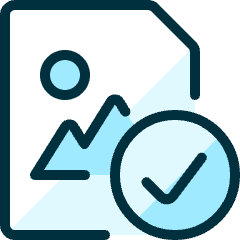 Image File Check Icon from Ultimate Duotone Set