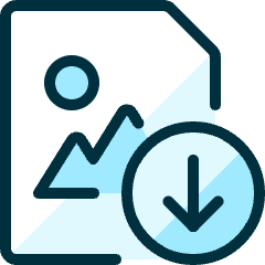 Image File Download Icon from Ultimate Duotone Set