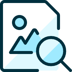 Image File Search Icon from Ultimate Duotone Set