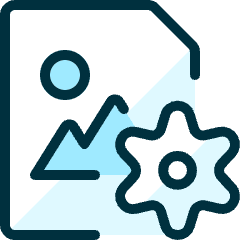 Image File Settings Icon from Ultimate Duotone Set