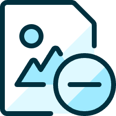 Image File Subtract Icon from Ultimate Duotone Set