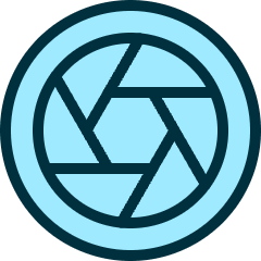 Lens Shutter Icon from Ultimate Duotone Set