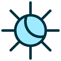 Light Mode Dark Light Icon from Ultimate Duotone Set