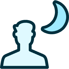 Light Mode Night Man Icon from Ultimate Duotone Set