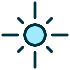 Light Mode Sunny Icon from Ultimate Duotone Set