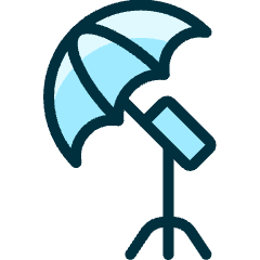 Photography Equipment Light Umbrella Icon from Ultimate Duotone Set