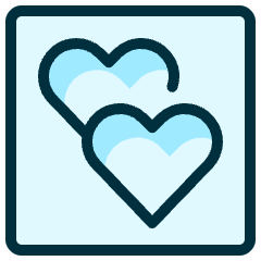 Mask Heart Double Icon from Ultimate Duotone Set