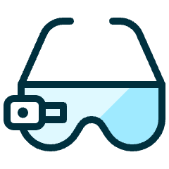 Camera Glasses Icon from Ultimate Duotone Set
