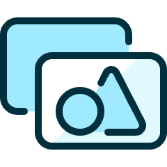 Picture Double Shapes 1 Icon from Ultimate Duotone Set