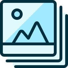 Picture Stack Landscape Icon from Ultimate Duotone Set