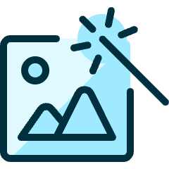 Retouch Landscape Icon from Ultimate Duotone Set