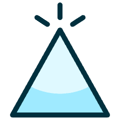 Retouch Triangle Icon from Ultimate Duotone Set