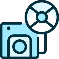 Vintage Camera Flash 1 Icon from Ultimate Duotone Set