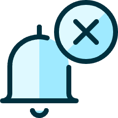 Alarm Bell Disable 1 Icon from Ultimate Duotone Set