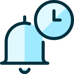 Alarm Bell Timer 1 Icon from Ultimate Duotone Set