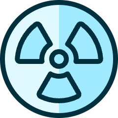 Radioactive Circle Icon from Ultimate Duotone Set