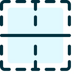 Cell Border Center Icon from Ultimate Duotone Set