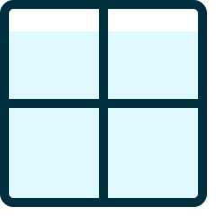 Cell Border Full Icon from Ultimate Duotone Set