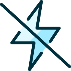 Flash Off Icon from Ultimate Duotone Set