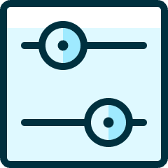 Settings Slider Icon from Ultimate Duotone Set