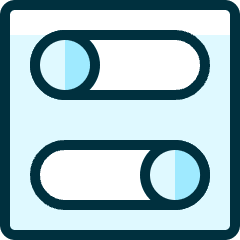 Settings Toggle Horizontal Icon from Ultimate Duotone Set