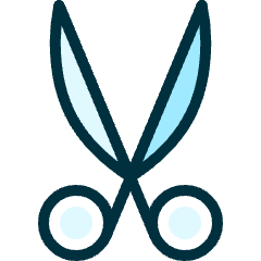 Scissors 1 Icon from Ultimate Duotone Set