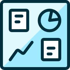 Pie Line Graph Icon from Ultimate Duotone Set