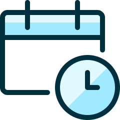 Calendar Clock Icon from Ultimate Duotone Set