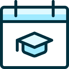 Calendar School Icon from Ultimate Duotone Set