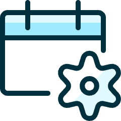 Calendar Setting Icon from Ultimate Duotone Set