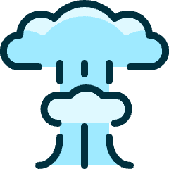 Atomic Bomb Icon from Ultimate Duotone Set