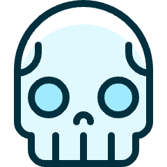 Skull 1 Icon from Ultimate Duotone Set
