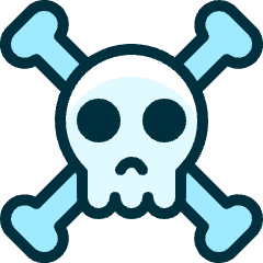 Skull 2 Icon from Ultimate Duotone Set