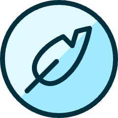 Quill Circle 1 Icon from Ultimate Duotone Set