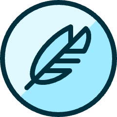 Quill Circle Icon from Ultimate Duotone Set