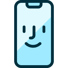 Face Id Smartphone Icon from Ultimate Duotone Set