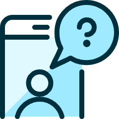 Browser User Help Message Icon from Ultimate Duotone Set