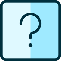 Question Help Square Icon from Ultimate Duotone Set
