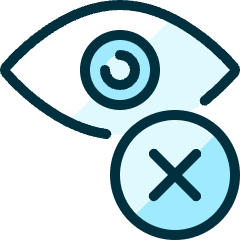 Iris Scan Denied Icon from Ultimate Duotone Set
