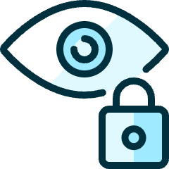 Iris Scan Lock Icon from Ultimate Duotone Set