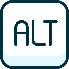 Keyboard Alt Icon from Ultimate Duotone Set