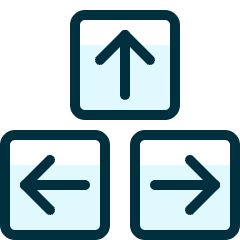 Keyboard Button Direction Icon from Ultimate Duotone Set