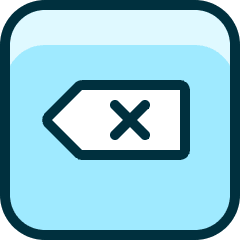 Keyboard Delete Icon from Ultimate Duotone Set