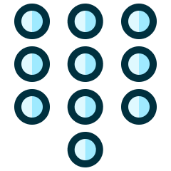 Dial Pad Icon from Ultimate Duotone Set