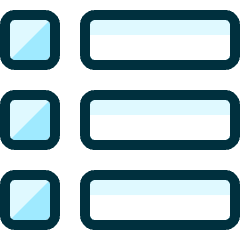 Layout Bullets Icon from Ultimate Duotone Set