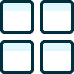 Layout Module 1 Icon from Ultimate Duotone Set